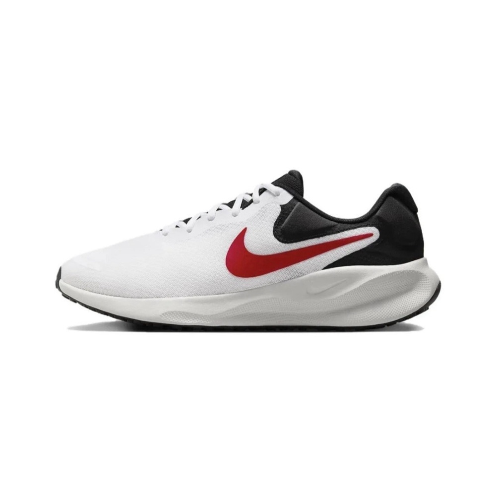 Nike White and Red Athletic Shoes men’s running shoe revolution